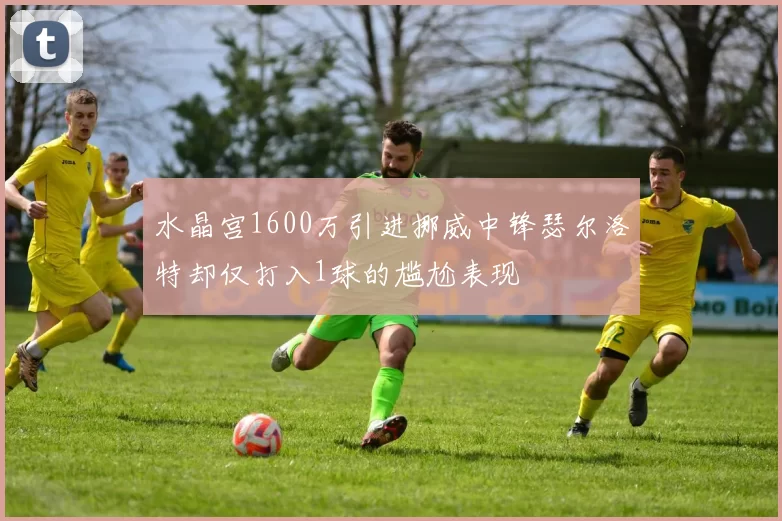 水晶宫1600万引进挪威中锋瑟尔洛特却仅打入1球的尴尬表现